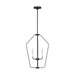 Myhouse Lighting Generation Lighting - GLC1264MBK - Four Light Chandelier - Kennan - Midnight Black