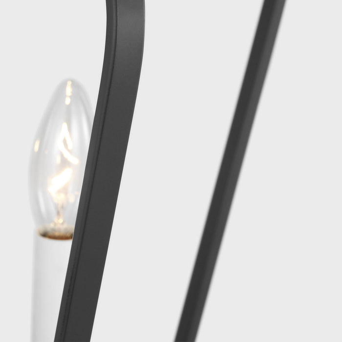 Myhouse Lighting Generation Lighting - GLC1264MBK - Four Light Chandelier - Kennan - Midnight Black