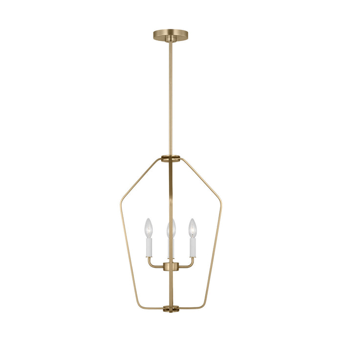 Myhouse Lighting Generation Lighting - GLC1264SB - Four Light Chandelier - Kennan - Satin Brass