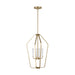 Myhouse Lighting Generation Lighting - GLC1264SB - Four Light Chandelier - Kennan - Satin Brass