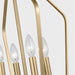 Myhouse Lighting Generation Lighting - GLC1264SB - Four Light Chandelier - Kennan - Satin Brass