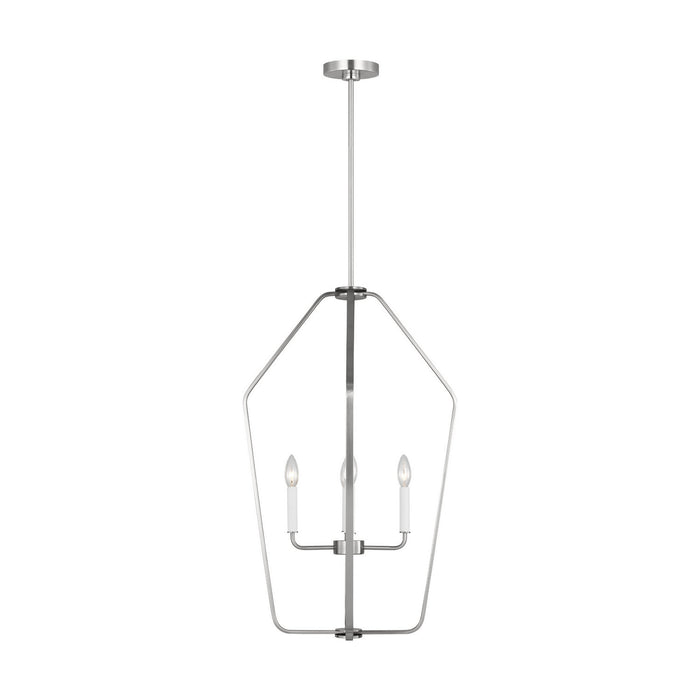 Myhouse Lighting Generation Lighting - GLC1274BS - Four Light Chandelier - Kennan - Brushed Nickel