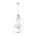 Myhouse Lighting Generation Lighting - GLC1274BS - Four Light Chandelier - Kennan - Brushed Nickel