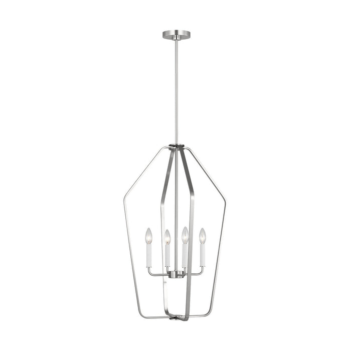 Myhouse Lighting Generation Lighting - GLC1274BS - Four Light Chandelier - Kennan - Brushed Nickel