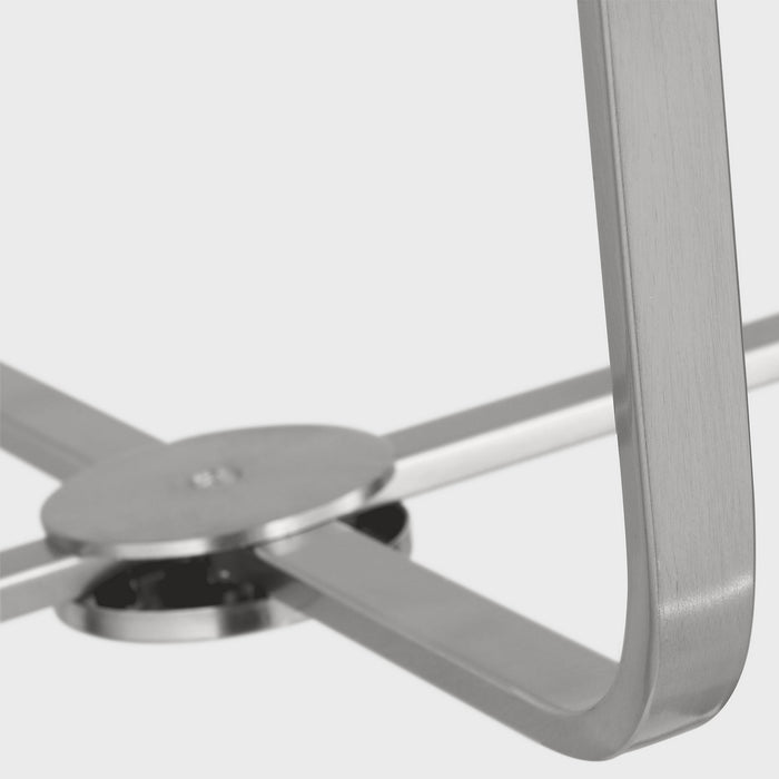 Myhouse Lighting Generation Lighting - GLC1274BS - Four Light Chandelier - Kennan - Brushed Nickel