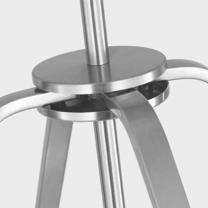 Myhouse Lighting Generation Lighting - GLC1274BS - Four Light Chandelier - Kennan - Brushed Nickel