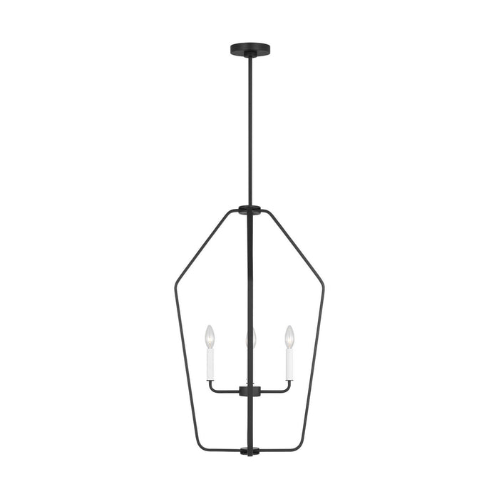 Myhouse Lighting Generation Lighting - GLC1274MBK - Four Light Chandelier - Kennan - Midnight Black