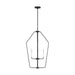 Myhouse Lighting Generation Lighting - GLC1274MBK - Four Light Chandelier - Kennan - Midnight Black