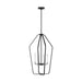 Myhouse Lighting Generation Lighting - GLC1274MBK - Four Light Chandelier - Kennan - Midnight Black