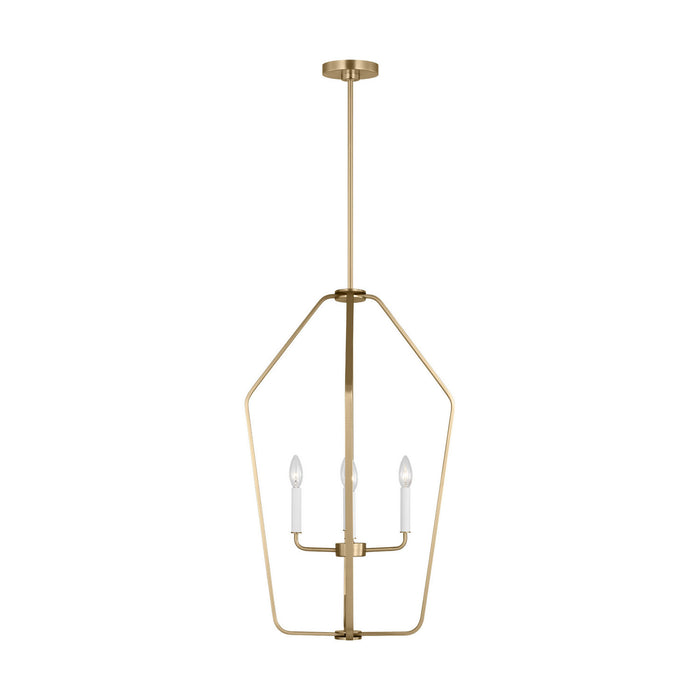 Myhouse Lighting Generation Lighting - GLC1274SB - Four Light Chandelier - Kennan - Satin Brass
