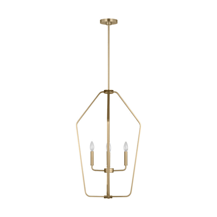 Myhouse Lighting Generation Lighting - GLC1274SB - Four Light Chandelier - Kennan - Satin Brass