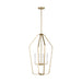 Myhouse Lighting Generation Lighting - GLC1274SB - Four Light Chandelier - Kennan - Satin Brass