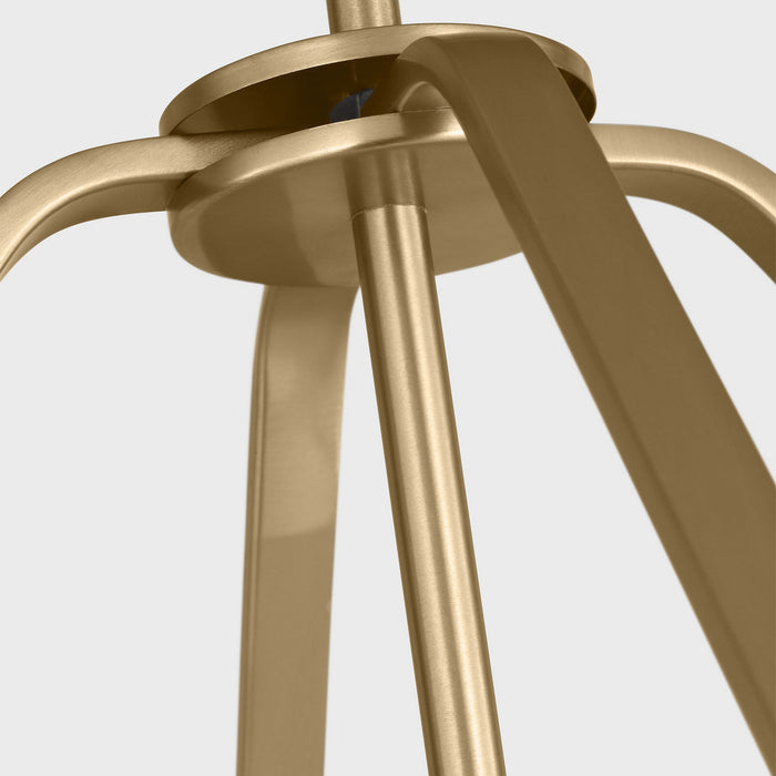 Myhouse Lighting Generation Lighting - GLC1274SB - Four Light Chandelier - Kennan - Satin Brass