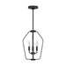 Myhouse Lighting Generation Lighting - GLC1283MBK - Three Light Chandelier - Kennan - Midnight Black