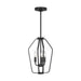 Myhouse Lighting Generation Lighting - GLC1283MBK - Three Light Chandelier - Kennan - Midnight Black