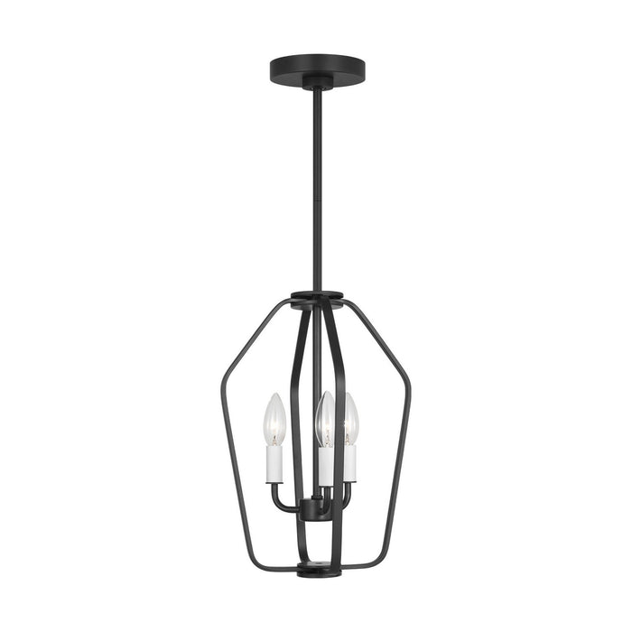 Myhouse Lighting Generation Lighting - GLC1283MBK - Three Light Chandelier - Kennan - Midnight Black