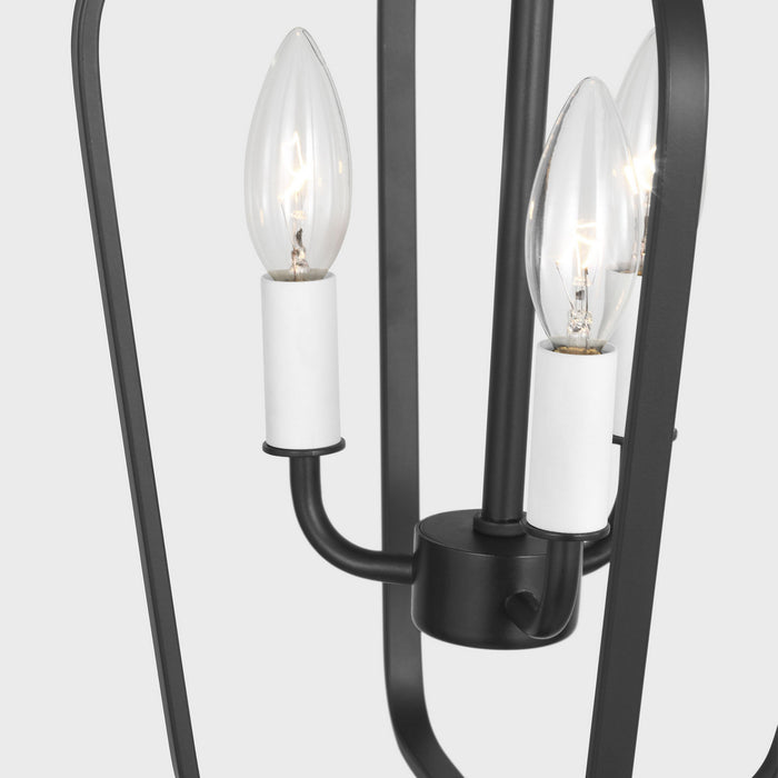 Myhouse Lighting Generation Lighting - GLC1283MBK - Three Light Chandelier - Kennan - Midnight Black