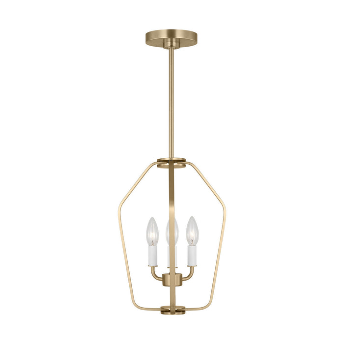 Myhouse Lighting Generation Lighting - GLC1283SB - Three Light Chandelier - Kennan - Satin Brass