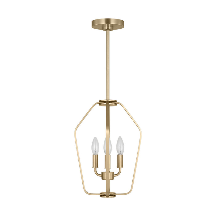 Myhouse Lighting Generation Lighting - GLC1283SB - Three Light Chandelier - Kennan - Satin Brass