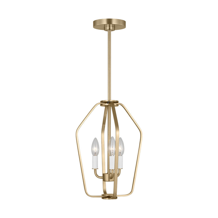 Myhouse Lighting Generation Lighting - GLC1283SB - Three Light Chandelier - Kennan - Satin Brass