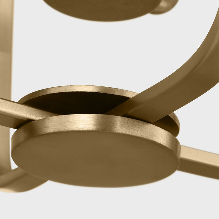 Myhouse Lighting Generation Lighting - GLC1283SB - Three Light Chandelier - Kennan - Satin Brass