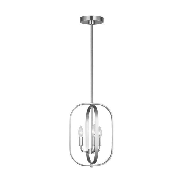 Myhouse Lighting Generation Lighting - GLC1293BS - Three Light Chandelier - Loretto - Brushed Nickel