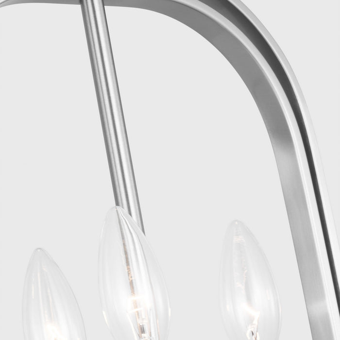 Myhouse Lighting Generation Lighting - GLC1293BS - Three Light Chandelier - Loretto - Brushed Nickel