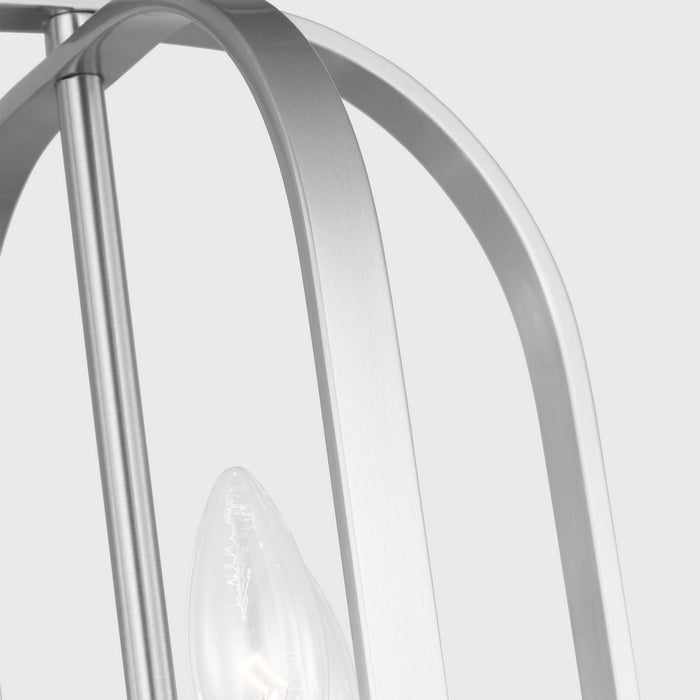 Myhouse Lighting Generation Lighting - GLC1293BS - Three Light Chandelier - Loretto - Brushed Nickel