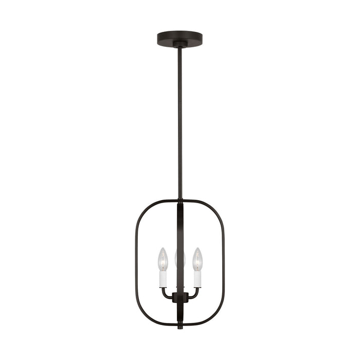 Myhouse Lighting Generation Lighting - GLC1293MBK - Three Light Chandelier - Loretto - Midnight Black