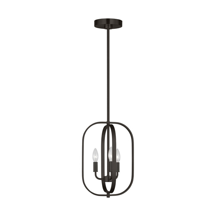 Myhouse Lighting Generation Lighting - GLC1293MBK - Three Light Chandelier - Loretto - Midnight Black