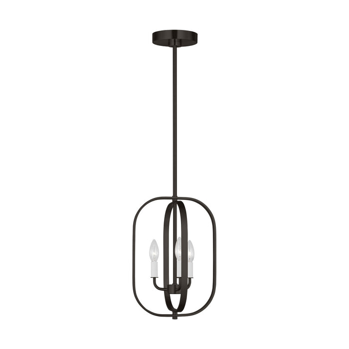 Myhouse Lighting Generation Lighting - GLC1293MBK - Three Light Chandelier - Loretto - Midnight Black