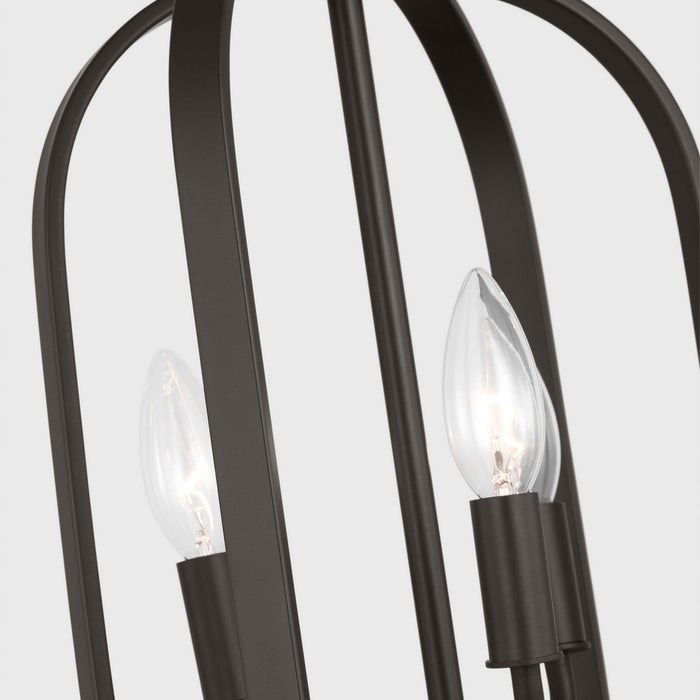 Myhouse Lighting Generation Lighting - GLC1293MBK - Three Light Chandelier - Loretto - Midnight Black