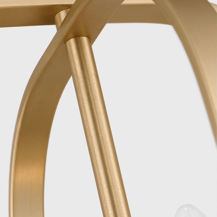 Myhouse Lighting Generation Lighting - GLC1293SB - Three Light Chandelier - Loretto - Satin Brass