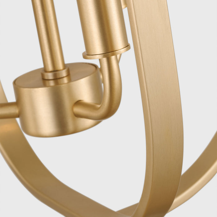 Myhouse Lighting Generation Lighting - GLC1293SB - Three Light Chandelier - Loretto - Satin Brass