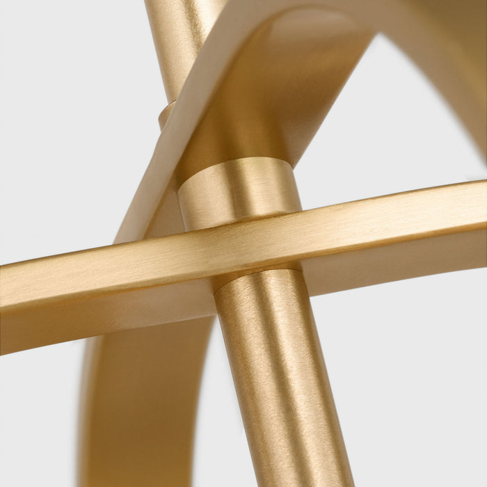 Myhouse Lighting Generation Lighting - GLC1293SB - Three Light Chandelier - Loretto - Satin Brass