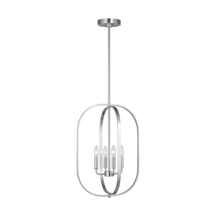 Myhouse Lighting Generation Lighting - GLC1304BS - Four Light Chandelier - Loretto - Brushed Nickel