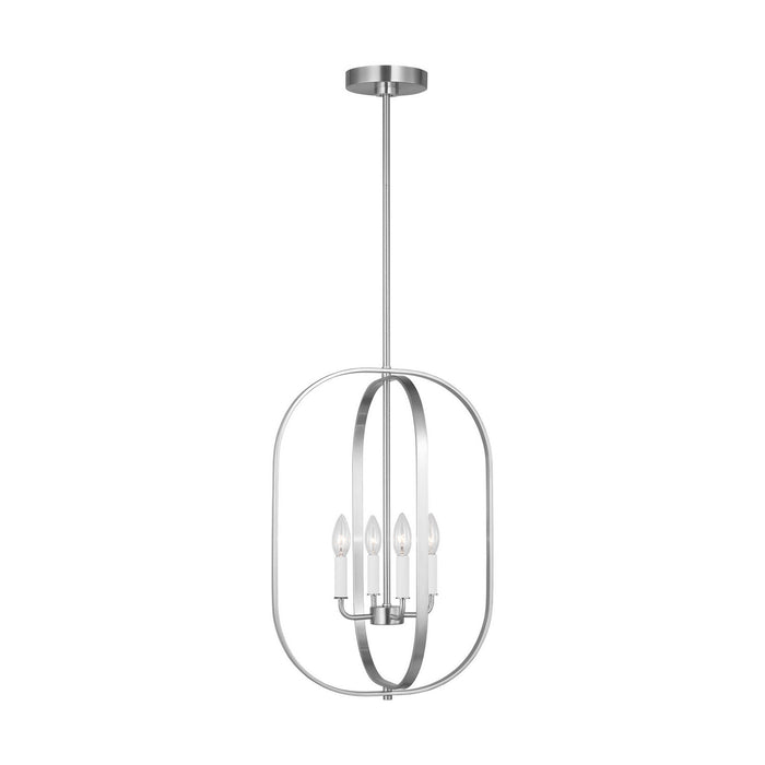 Myhouse Lighting Generation Lighting - GLC1304BS - Four Light Chandelier - Loretto - Brushed Nickel