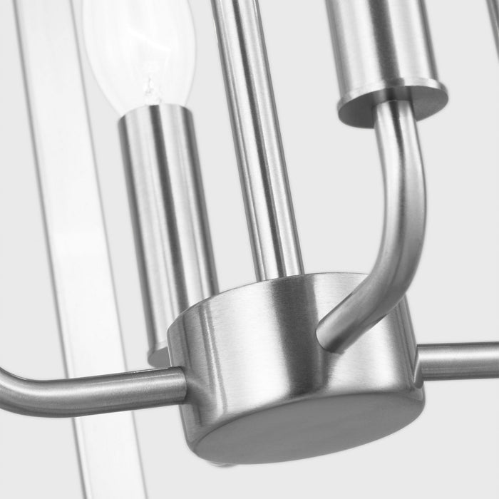 Myhouse Lighting Generation Lighting - GLC1304BS - Four Light Chandelier - Loretto - Brushed Nickel