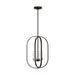 Myhouse Lighting Generation Lighting - GLC1304MBK - Four Light Chandelier - Loretto - Midnight Black