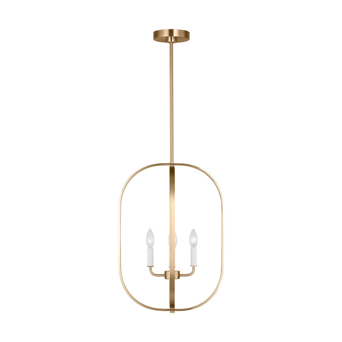 Myhouse Lighting Generation Lighting - GLC1304SB - Four Light Chandelier - Loretto - Satin Brass