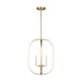 Myhouse Lighting Generation Lighting - GLC1304SB - Four Light Chandelier - Loretto - Satin Brass