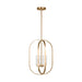 Myhouse Lighting Generation Lighting - GLC1304SB - Four Light Chandelier - Loretto - Satin Brass