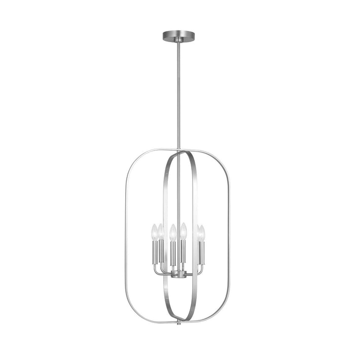 Myhouse Lighting Generation Lighting - GLC1316BS - Six Light Chandelier - Loretto - Brushed Nickel