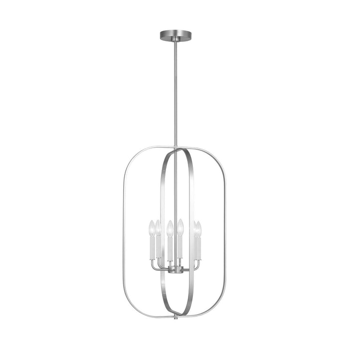 Myhouse Lighting Generation Lighting - GLC1316BS - Six Light Chandelier - Loretto - Brushed Nickel
