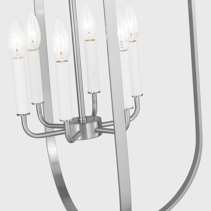 Myhouse Lighting Generation Lighting - GLC1316BS - Six Light Chandelier - Loretto - Brushed Nickel