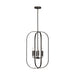 Myhouse Lighting Generation Lighting - GLC1316MBK - Six Light Chandelier - Loretto - Midnight Black