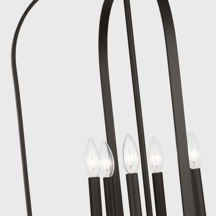 Myhouse Lighting Generation Lighting - GLC1316MBK - Six Light Chandelier - Loretto - Midnight Black
