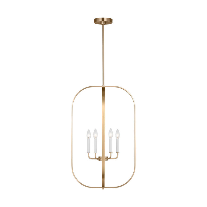 Myhouse Lighting Generation Lighting - GLC1316SB - Six Light Chandelier - Loretto - Satin Brass