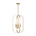 Myhouse Lighting Generation Lighting - GLC1316SB - Six Light Chandelier - Loretto - Satin Brass