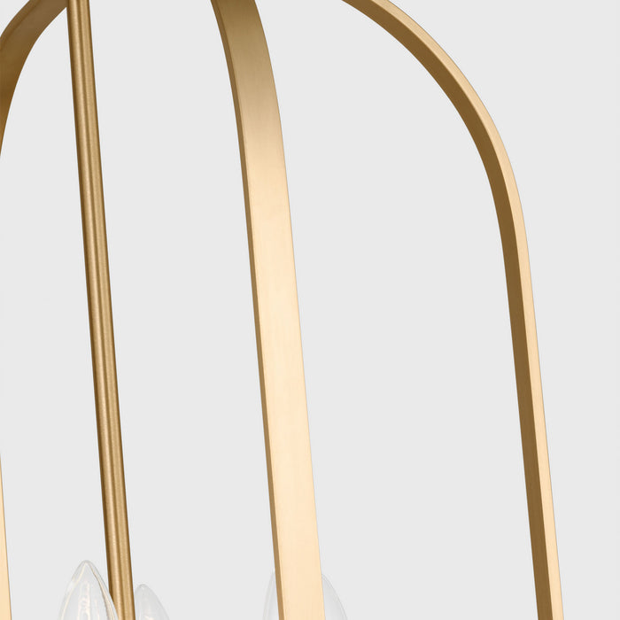 Myhouse Lighting Generation Lighting - GLC1316SB - Six Light Chandelier - Loretto - Satin Brass